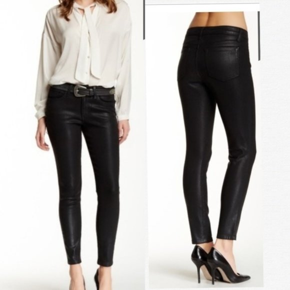 joe's coated skinny ankle jeans